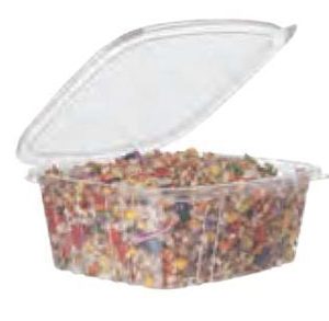 32oz Rectangular Deli with Hinged Lid 191x165x76mm
