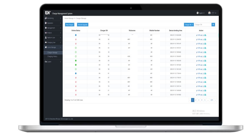 EN charge management system portal